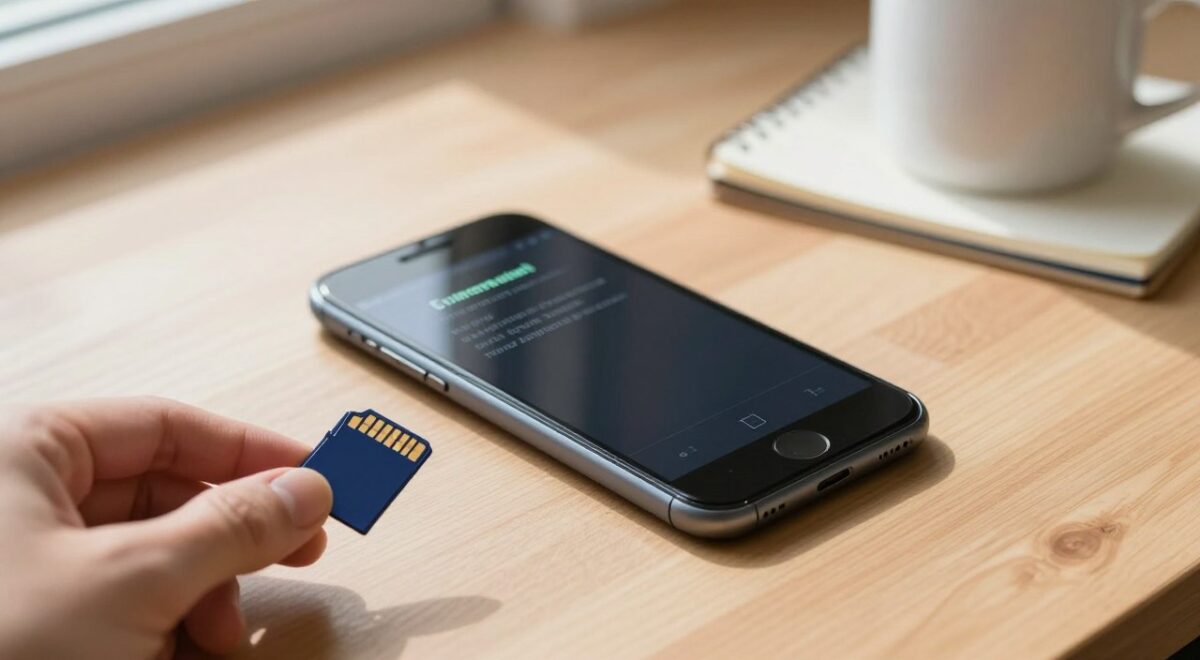 cartão de memória não aparece no celular